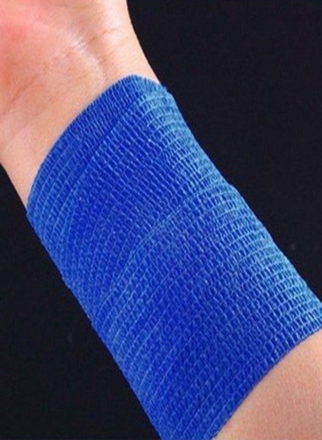 ESUPPORT 2 Inches X 5 Yards Self Adherent Cohesive Wrap Bandages Strong Elastic First Aid Tape for Wrist Ankle Blue Pack of 10 - Image 3